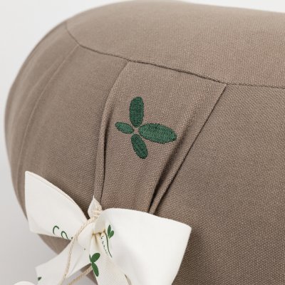 Kapok zafu halvm�ne meditationskudde - Cool Grey