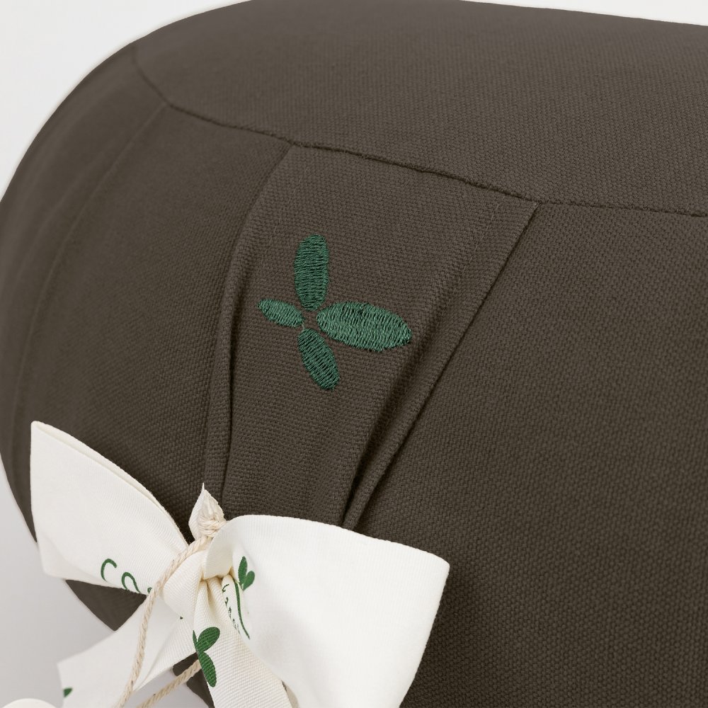 Kapok zafu halvm�ne meditationskudde - Dark Olive