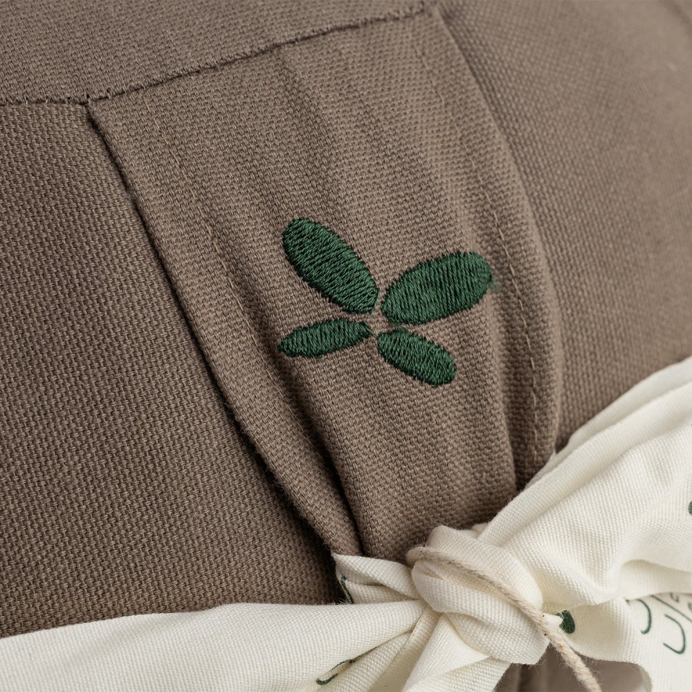 Kapok zafu rund meditationskudde - Cool Grey