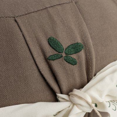 Kapok zafu rund meditationskudde - Cool Grey