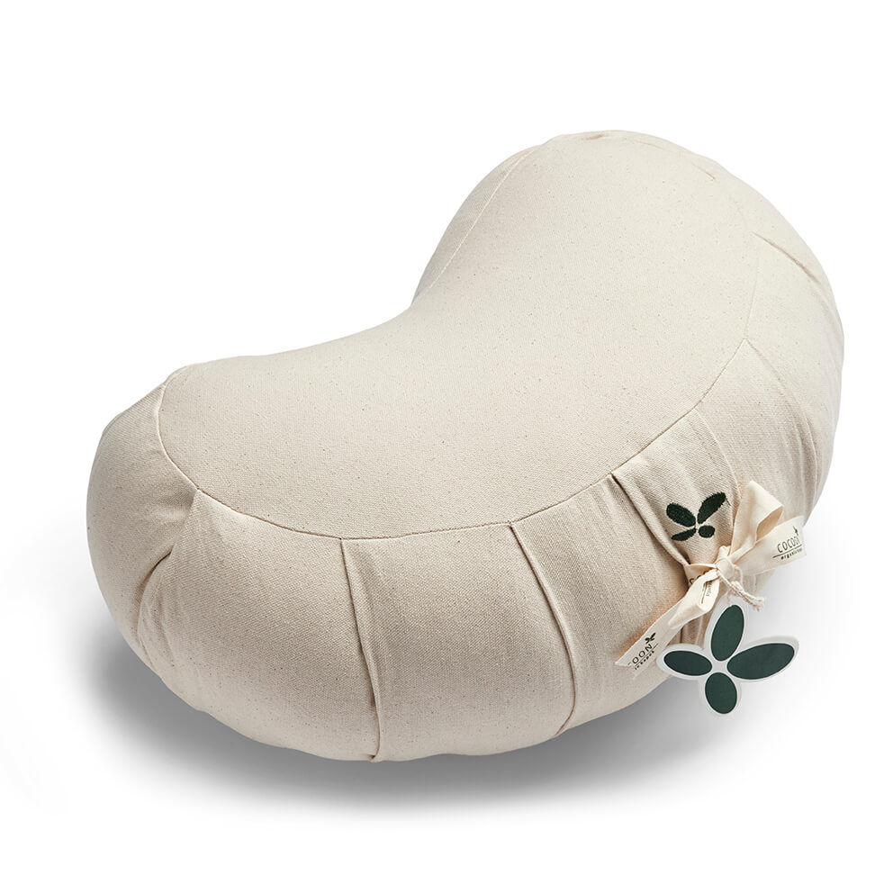 Kapok zafu halvmåne meditationspude - Natural - Cocoon Company