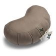 Kapok Zafu Crescent Meditation Pillow - Cool Grey