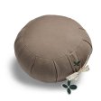 Kapok Zafu Round Meditation Pillow - Cool Grey