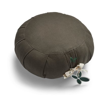 Kapok zafu rund meditationskudde - Dark Olive
